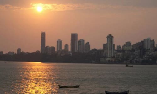 Sunset cruise along the coast Mumbai