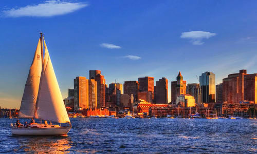 Sunset sail on Boston Harbor Boston