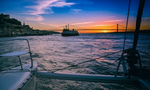 Tagus River sunset cruise Lisbon