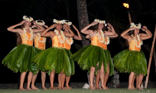 Traditional Hawaiian luau Maui Hawaii
