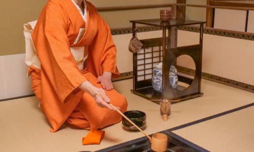 Traditional Japanese tea ceremony Tokyo, Japan