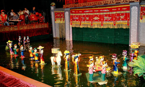 Traditional water puppet show Vietnam