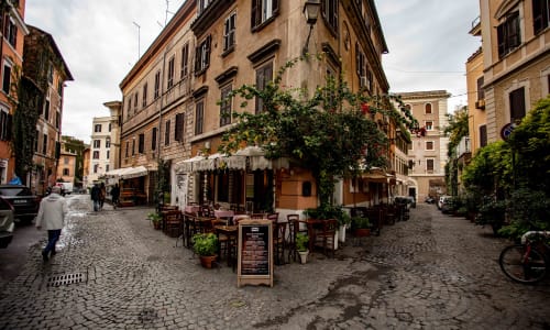 Trastevere neighborhood Rome