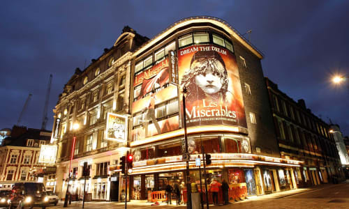 West End theatre district London, England